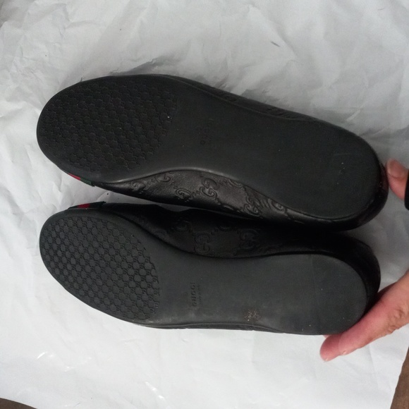 Authentic Gucci GG Monogram Supreme Sherry Web Guccissima Ballet Flats - Picture 6 of 11